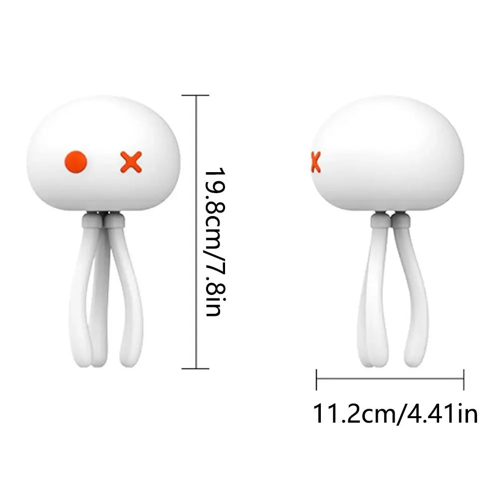 Deformable Silicone Jellyfish Night Light Eye Protection 3 Color Light LED Jellyfish Lamp Adjustable Brightness Touch Dimming