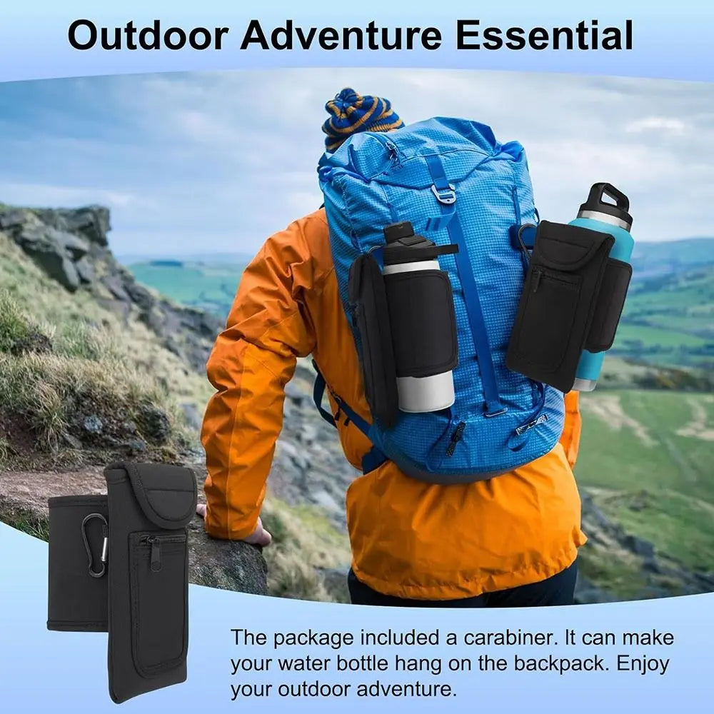 Magnetic Gym Water Bottle Bag Holder Built-in Magnet for Easy Attachment to Metal Surface Magnetic Bottle Sleeve Pouch
