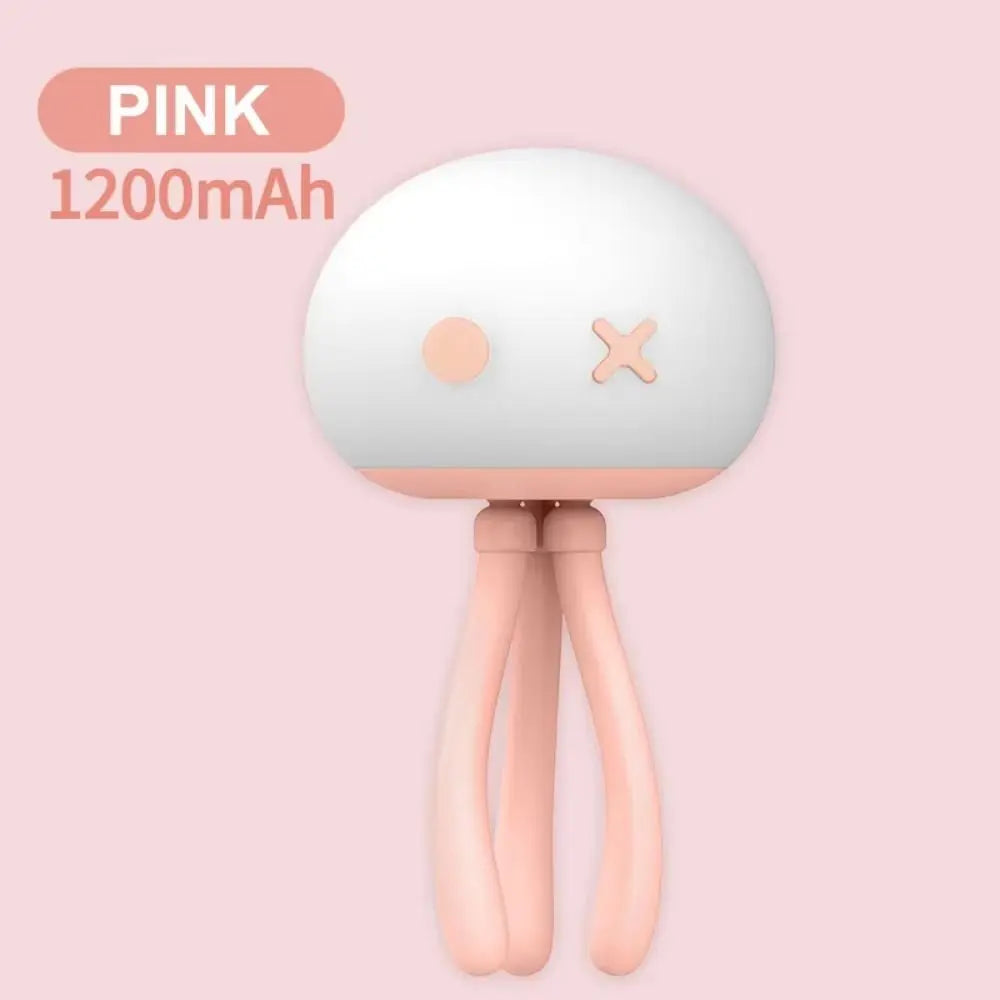 Deformable Silicone Jellyfish Night Light Eye Protection 3 Color Light LED Jellyfish Lamp Adjustable Brightness Touch Dimming