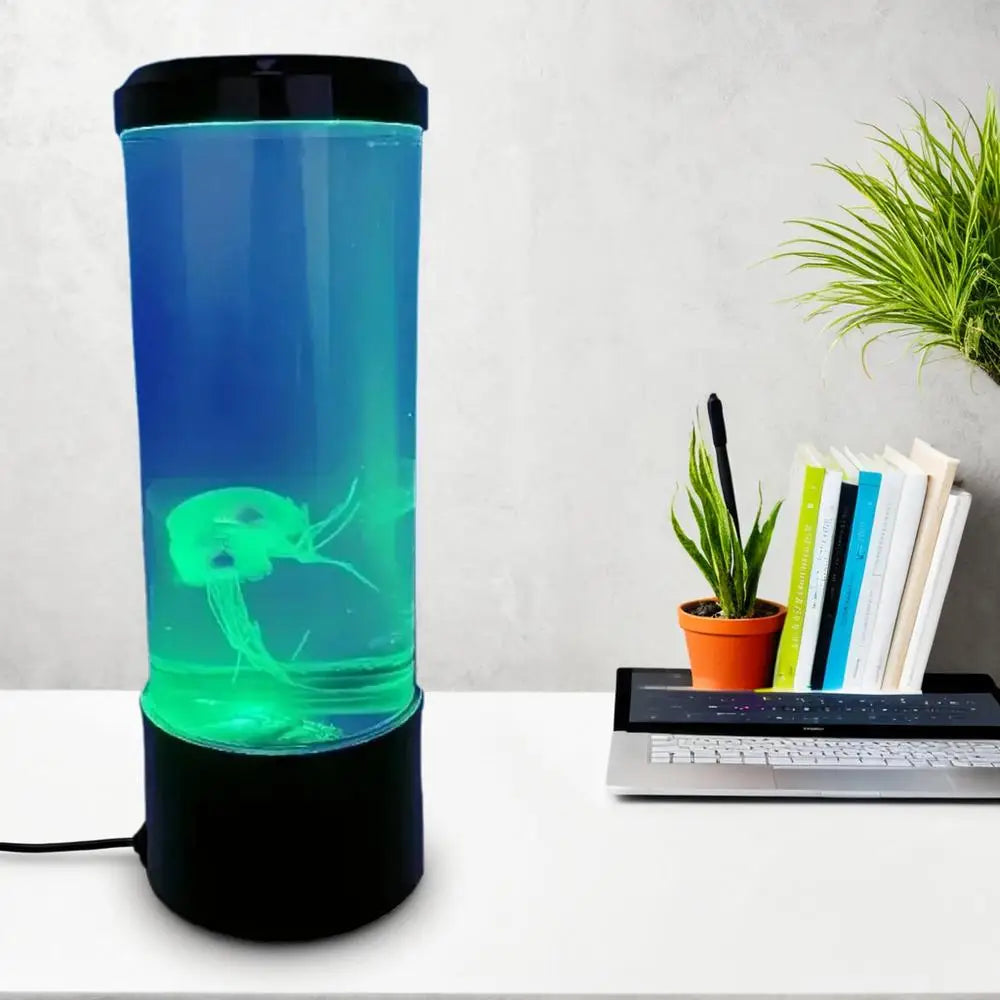Jellyfish Night Light LED Night Light USB 7 Color USB Changing Jellyfish Lamp Small Mood Light Aquarium Electric Light Lamp