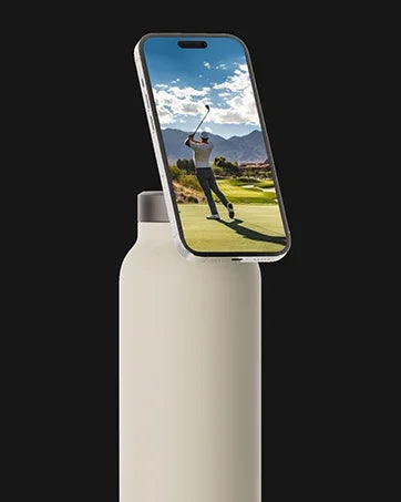 2024 720ml Unique Magnet Water Bottle 304 Stainless Steel Insulated Magsafe Water Bottle with Magnetic Cell Phone Holder