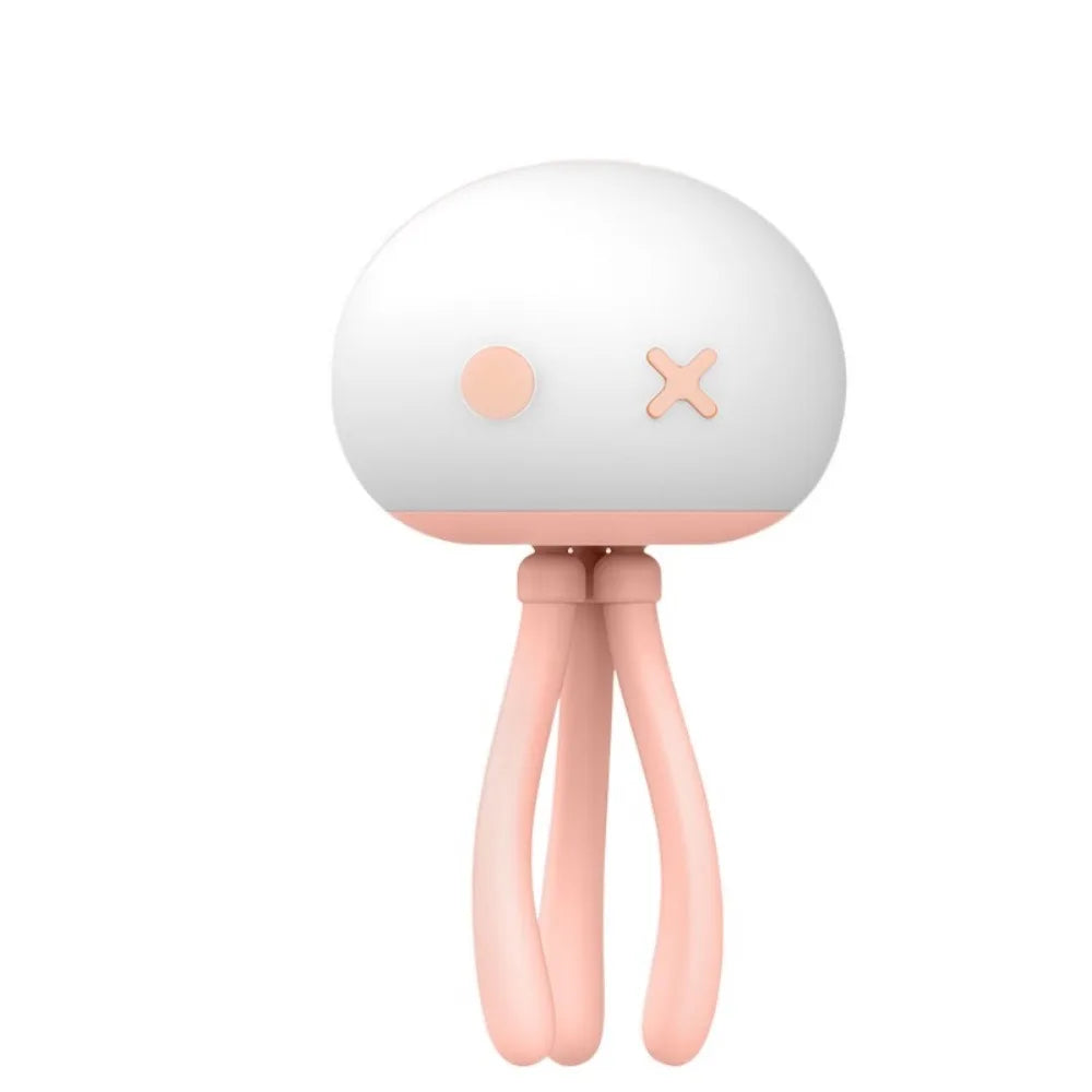 Deformable Silicone Jellyfish Night Light Eye Protection 3 Color Light LED Jellyfish Lamp Adjustable Brightness Touch Dimming